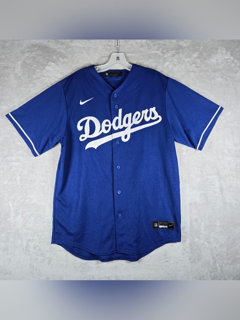 Dodgers Los Angeles Mookie Betts #50 Jersey Mens Size Medium Button Up Blue